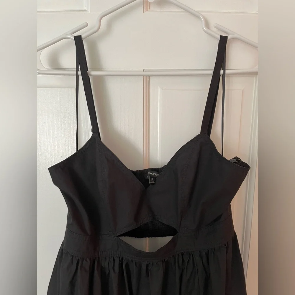 Banana Republic Black Cotton Isa Women's Dress Size 10 - Picture 5 of 11